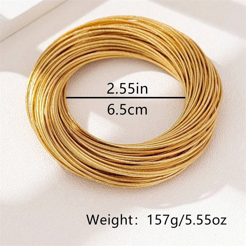 Irregular wide-brimmed zinc alloy bracelet with spring open design and electroplated finish in simple style