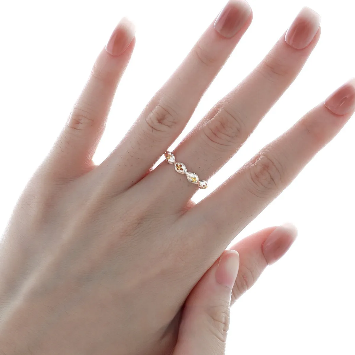 Buccherati brushed star ring in silver gold electroplated finish with adjustable opening on a white background