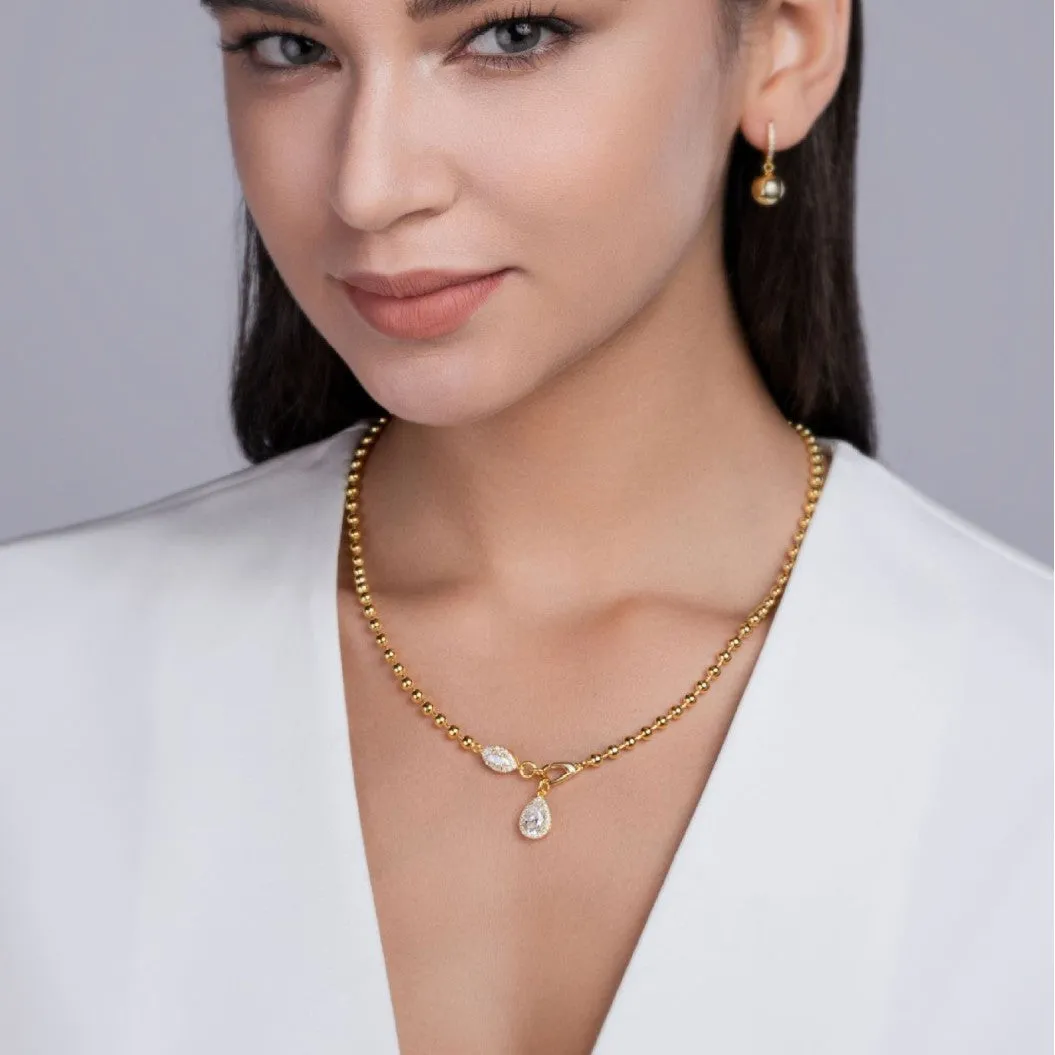 925 sterling silver moissanite necklace for women with adjustable clavicle chain, round geometric pendant, simple high-end style