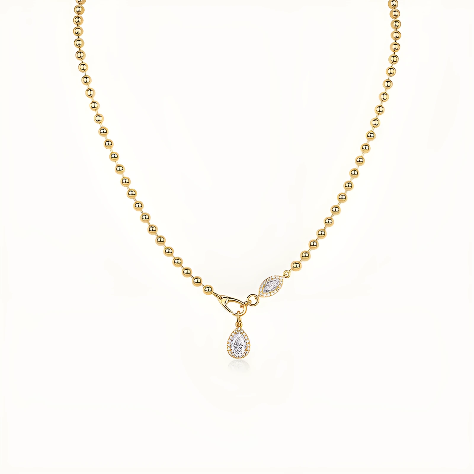 925 sterling silver moissanite necklace for women with adjustable clavicle chain, round geometric pendant, simple high-end style