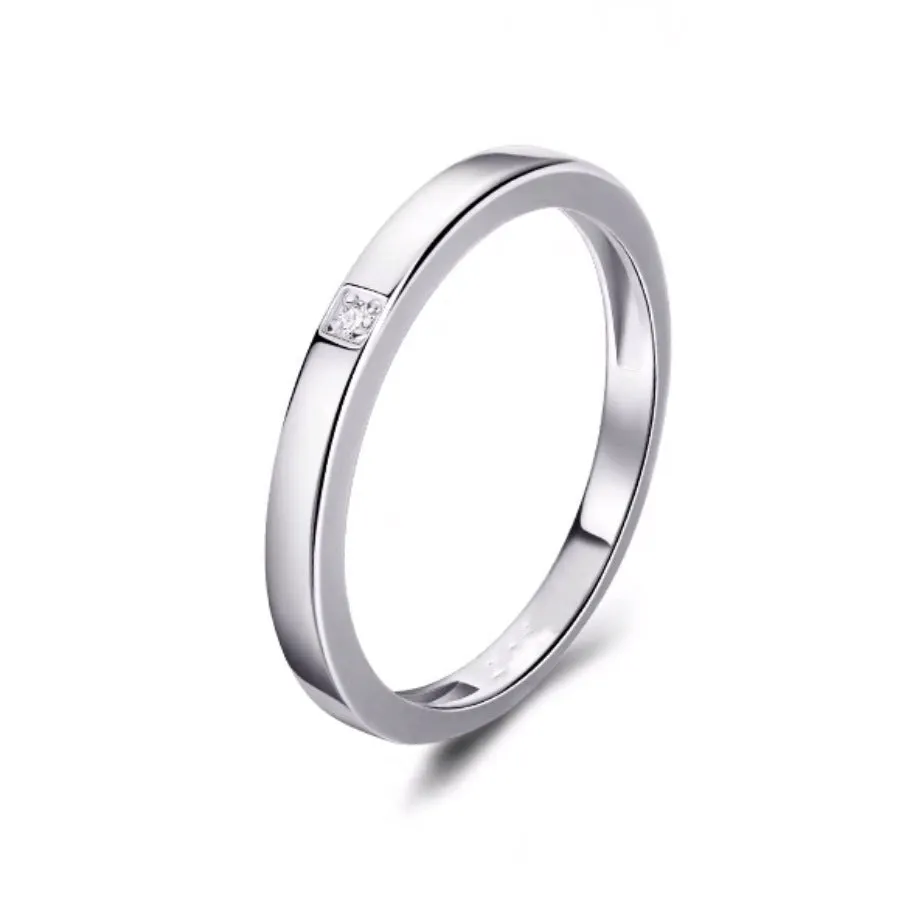Adjustable opening copper couple rings with geometric circle design in Korean style, star point colour
