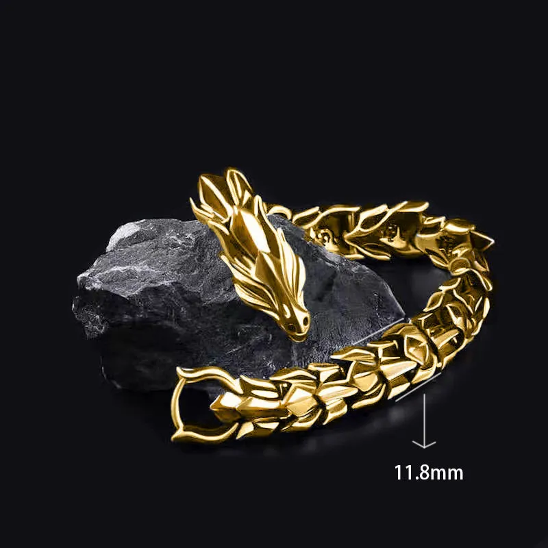 Men's silver geometric keel shape alloy bracelet on a neutral background showing minimal design
