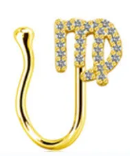 Copper constellation nose ring with geometric shape, available in Platinum or Gold finish, showing zodiac sign design