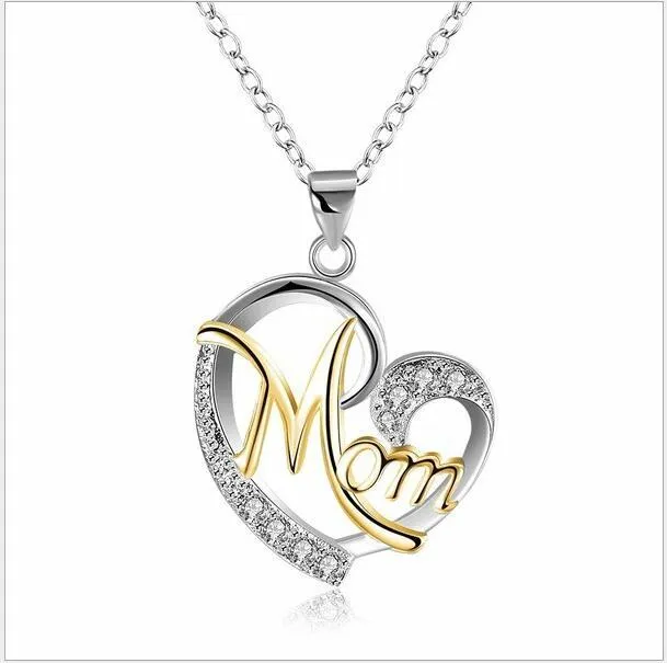 Heart-shaped diamond wish necklace with copper plated platinum finish, adjustable chain 21-50cm, colour variant all white