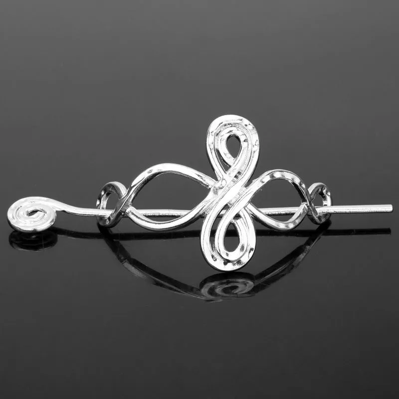 Metal hair clip retro plug-in hairpin vintage alloy geometric headdress