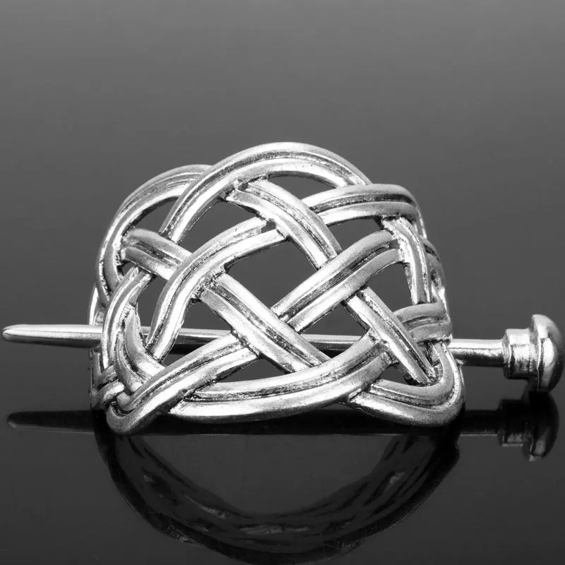 Metal hair clip retro plug-in hairpin vintage alloy geometric headdress