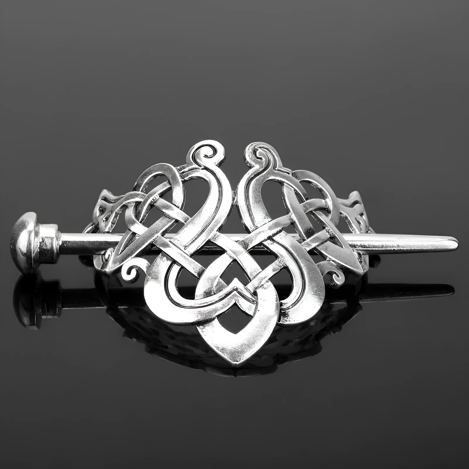 Metal hair clip retro plug-in hairpin vintage alloy geometric headdress