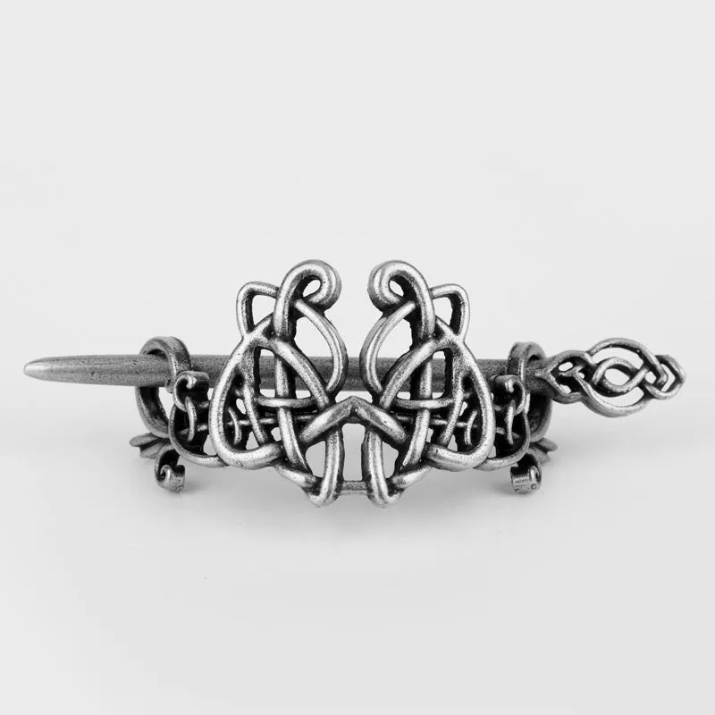 Metal hair clip retro plug-in hairpin vintage alloy geometric headdress