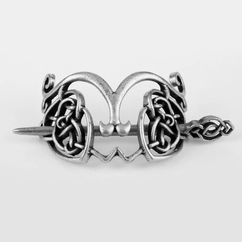Metal hair clip retro plug-in hairpin vintage alloy geometric headdress
