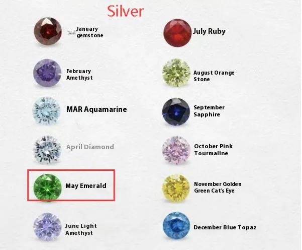 Zircon birthstone necklace with titanium steel chain and monthly pendant on model