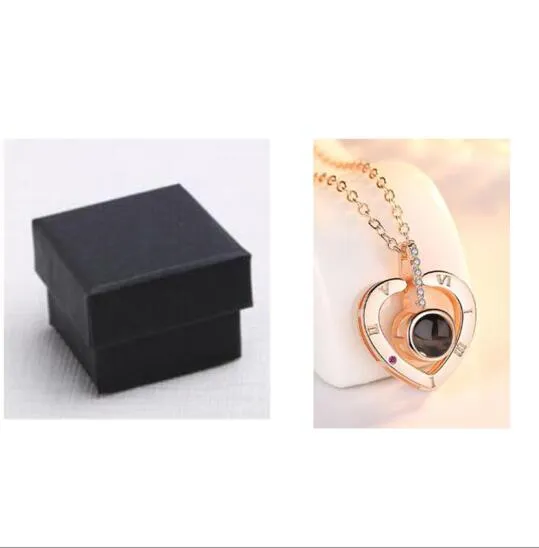 Subloom 925 sterling silver polished heart shape pendant necklace with one hundred language inscription