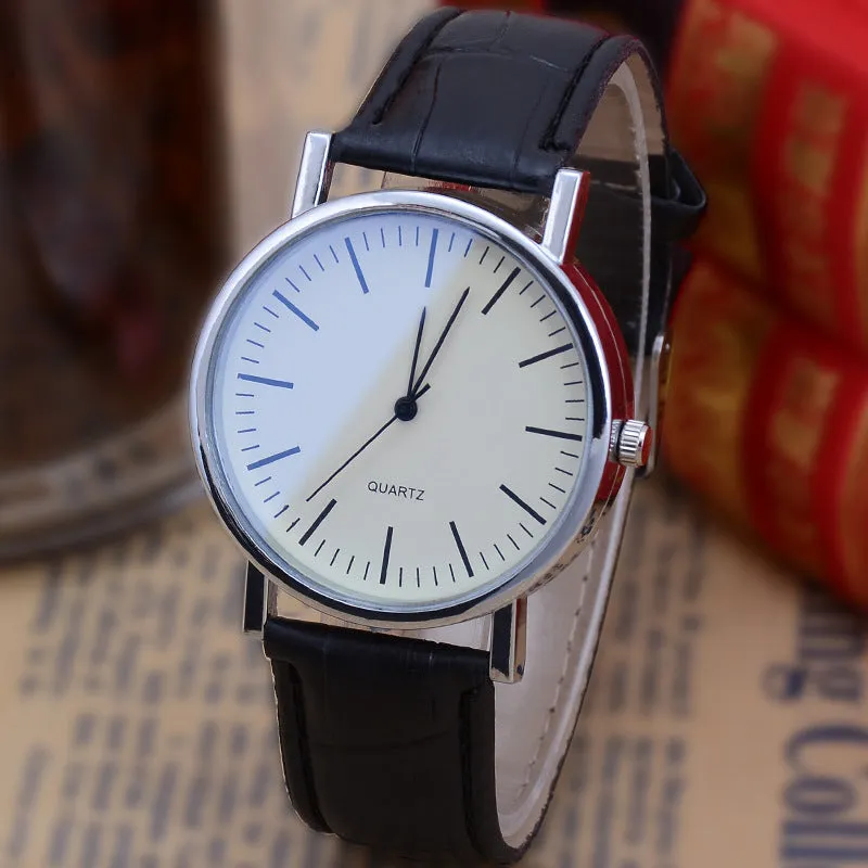 Fashion quartz watch bowl watch with 38mm dial, blue light glass mirror, and black strap