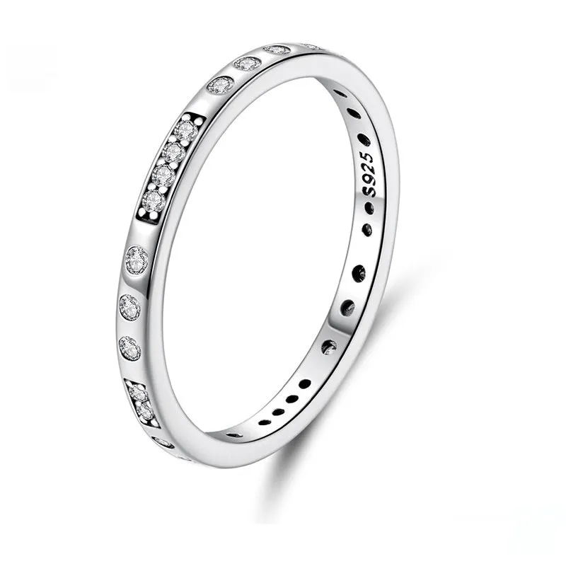 Moss Password I Love You silver-toned ring with oxidised black finish on a hand