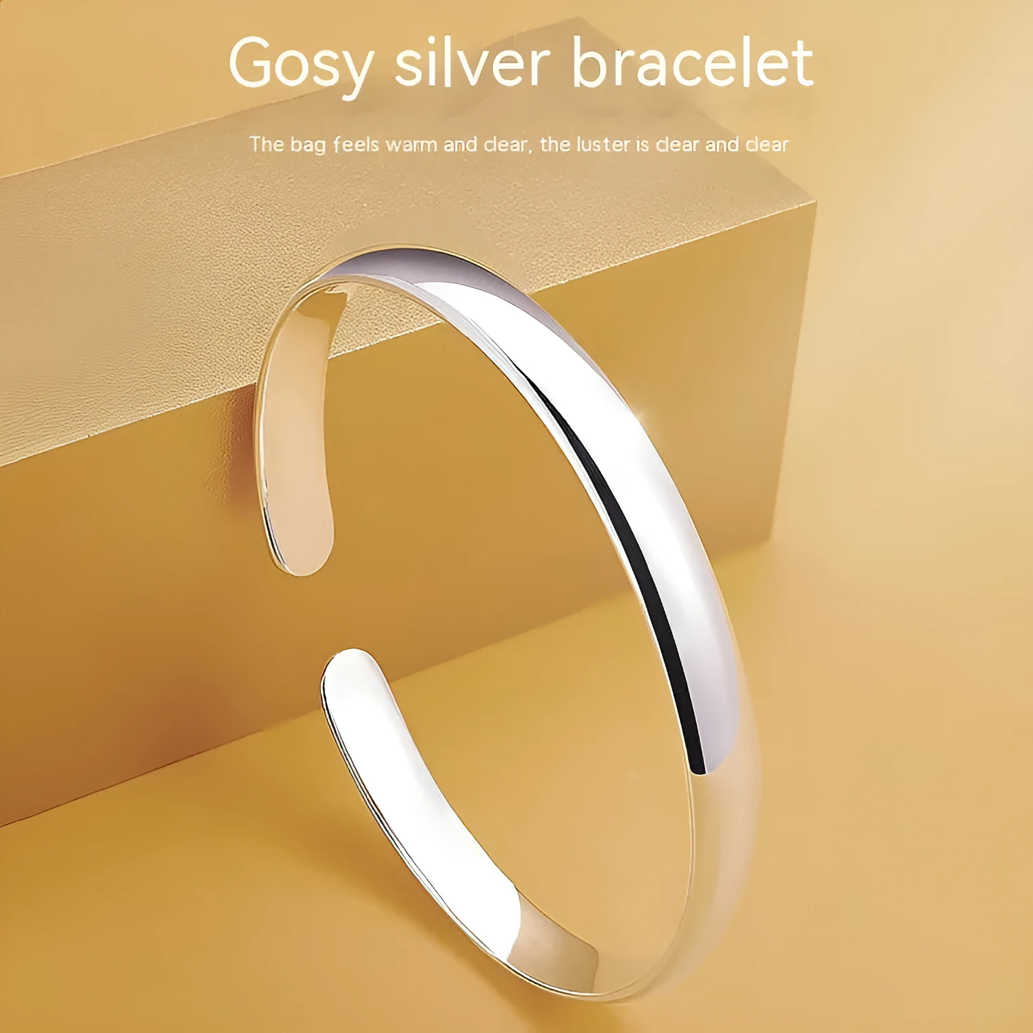 Glossy Heart Sutra bracelet with auspicious motifs on copper with electroplated finish