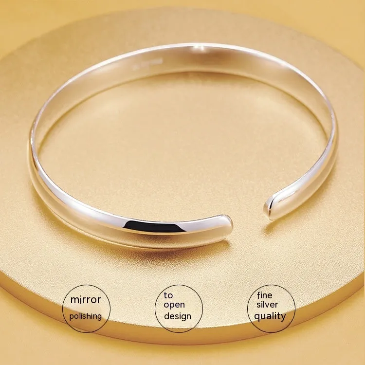 Glossy Heart Sutra bracelet with auspicious motifs on copper with electroplated finish