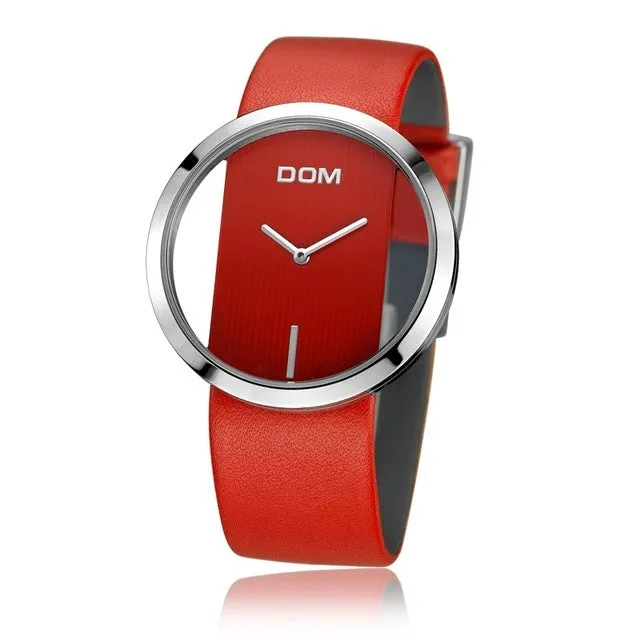Women's graduation commemorative waterproof watch with quartz movement, mineral glass, and 42mm dial