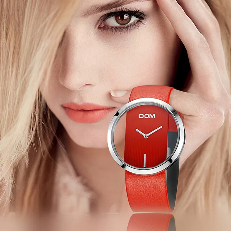 Women's graduation commemorative waterproof watch with quartz movement, mineral glass, and 42mm dial