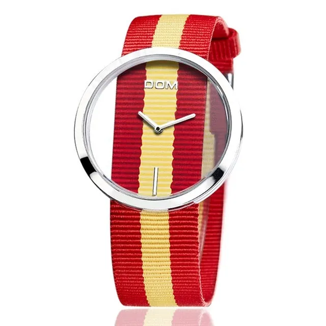 Women's graduation commemorative waterproof watch with quartz movement, mineral glass, and 42mm dial