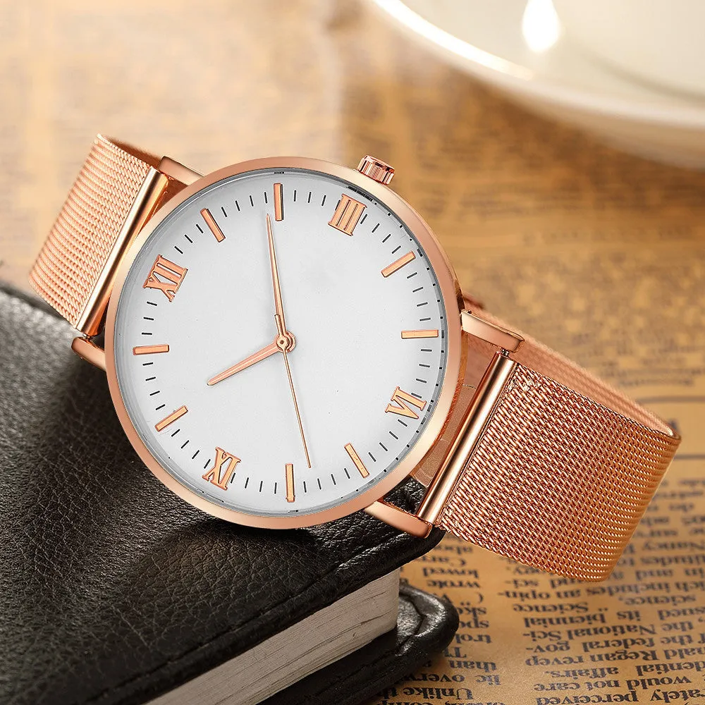 Men's casual quartz watch with round alloy case, mineral glass, pointer and number display, 40mm dial, available in all black