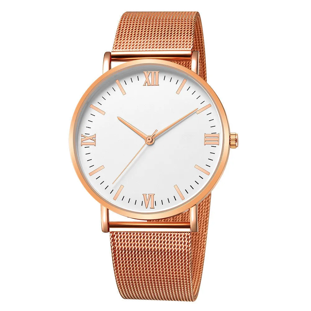 Men's casual quartz watch with round alloy case, mineral glass, pointer and number display, 40mm dial, available in all black