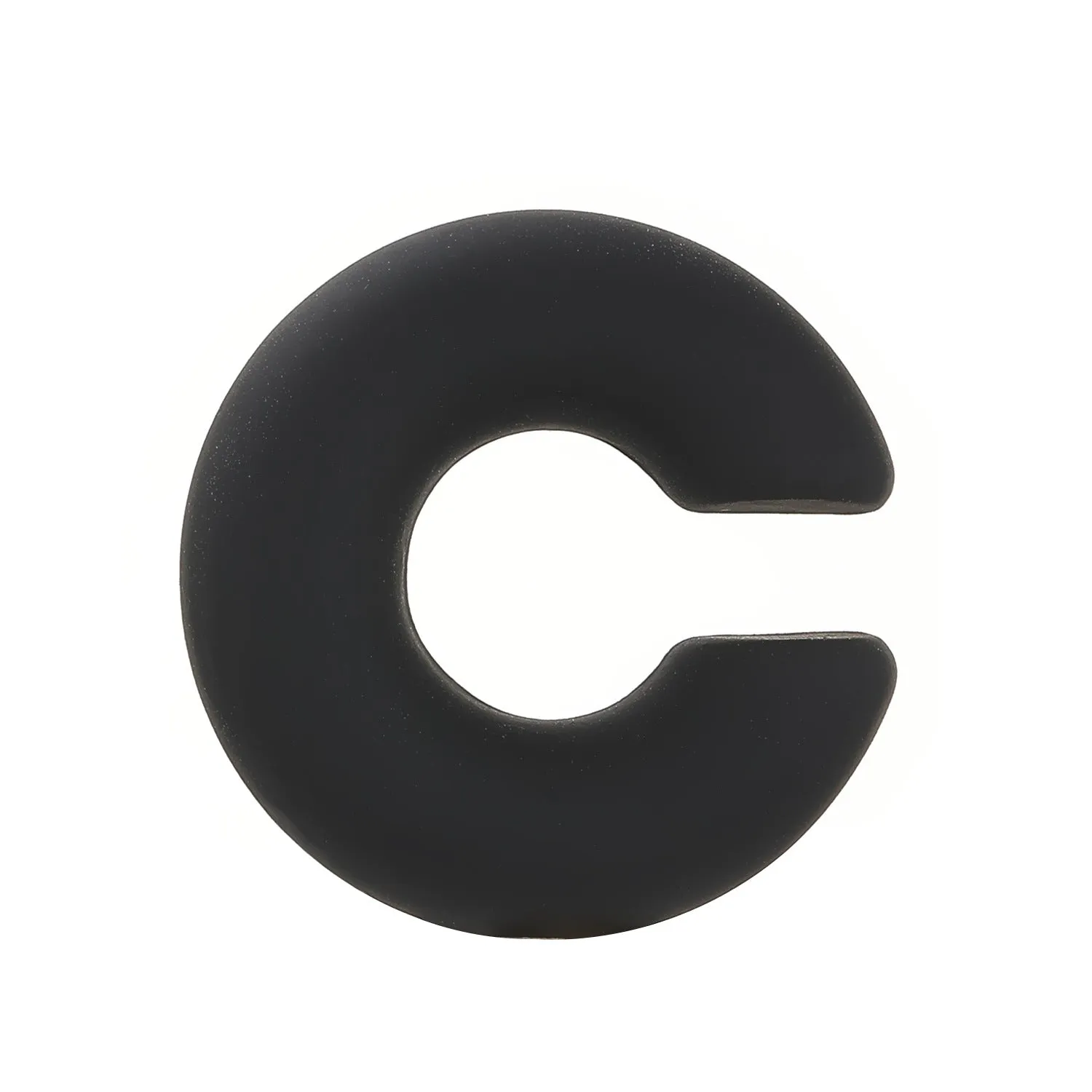 A pair of matte finish, coarse round C-shaped clip-on earrings for women in a choice of fifteen candy colours.