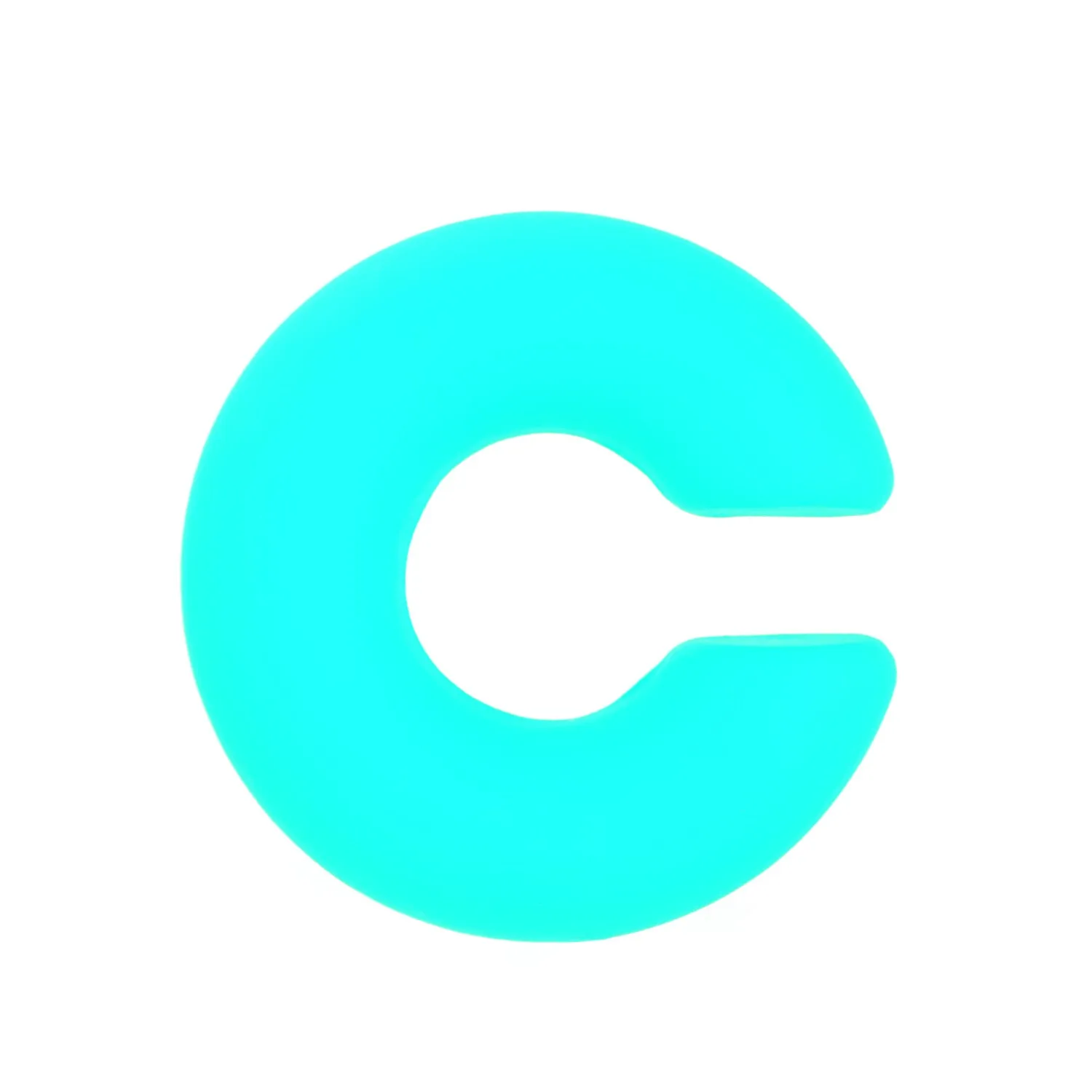 A pair of matte finish, coarse round C-shaped clip-on earrings for women in a choice of fifteen candy colours.