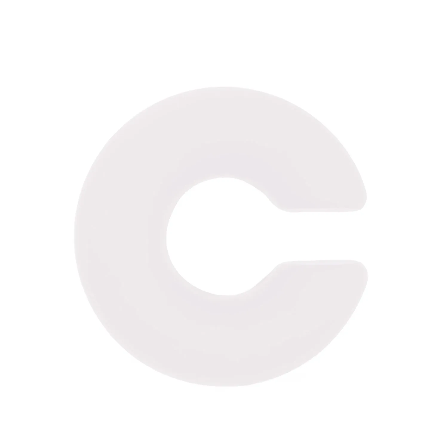 A pair of matte finish, coarse round C-shaped clip-on earrings for women in a choice of fifteen candy colours.