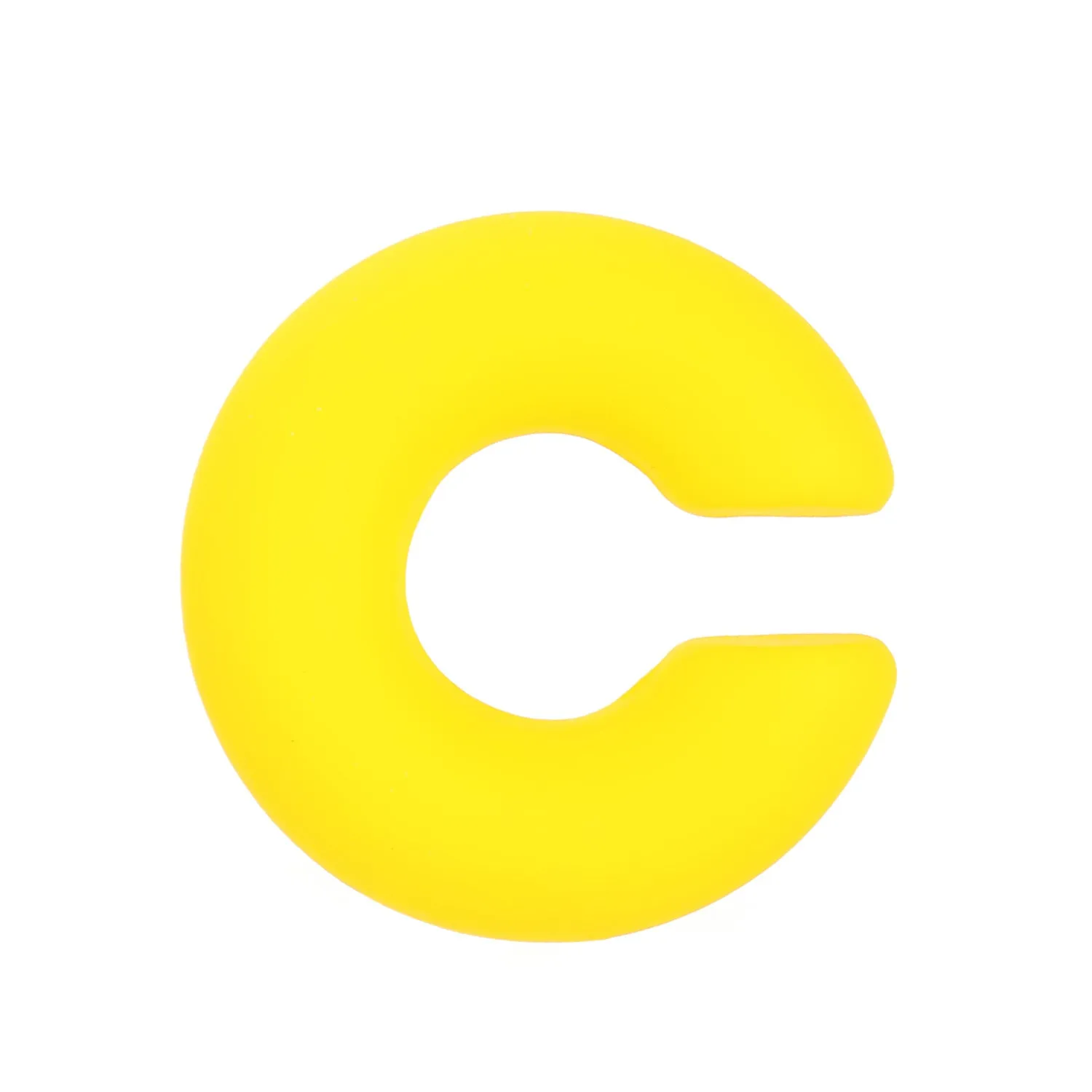 A pair of matte finish, coarse round C-shaped clip-on earrings for women in a choice of fifteen candy colours.