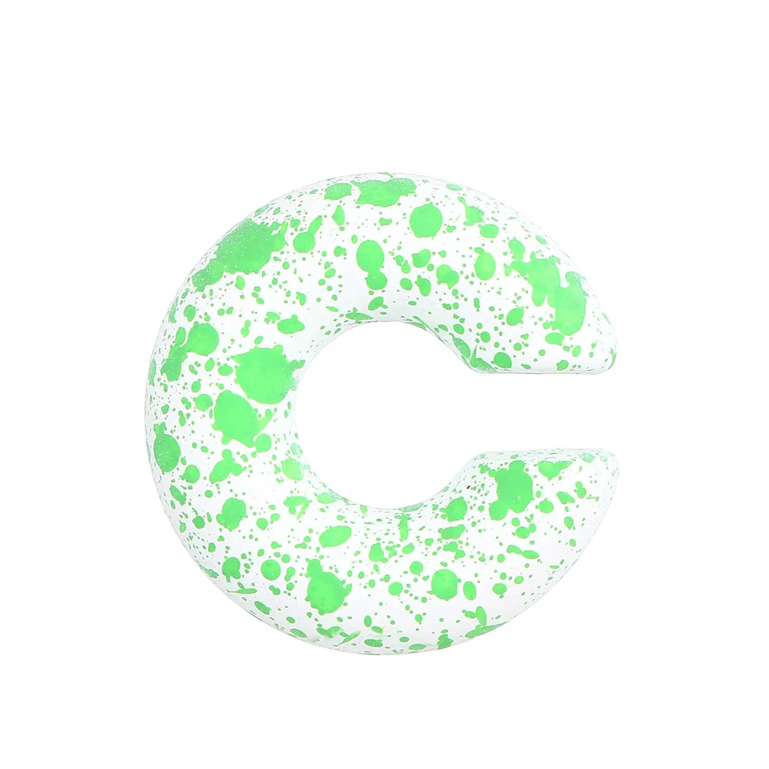 A pair of matte finish, coarse round C-shaped clip-on earrings for women in a choice of fifteen candy colours.