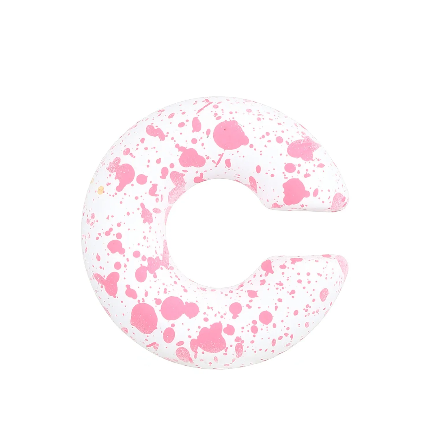 A pair of matte finish, coarse round C-shaped clip-on earrings for women in a choice of fifteen candy colours.