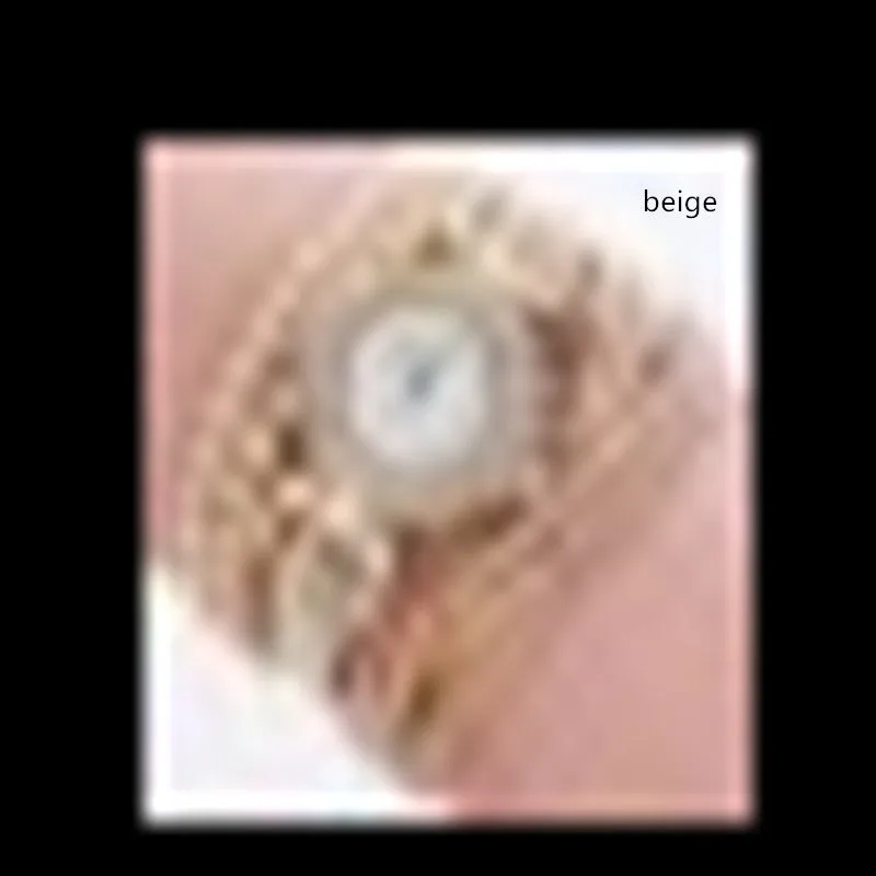 Fashion ladies twist braided quartz watch with 28mm dial and screw crown
