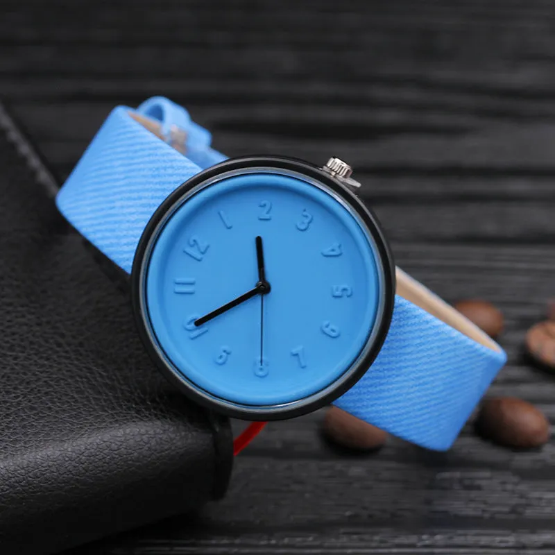 Creative ladies quartz watch with alloy dial and PU leather strap, white colour option, on display