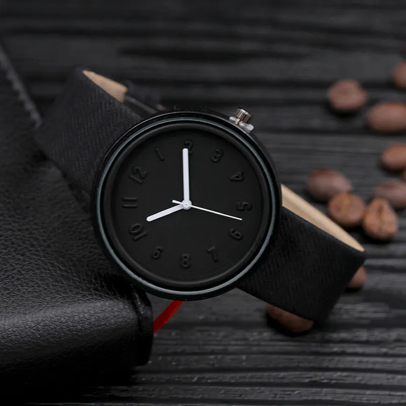 Creative ladies quartz watch with alloy dial and PU leather strap, white colour option, on display