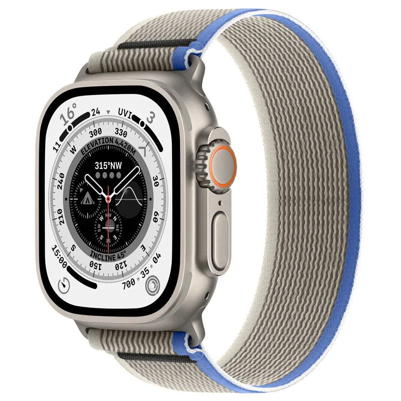 Wild Diameter nylon Apple Watch replacement strap with single ring buckle in multiple colour options.