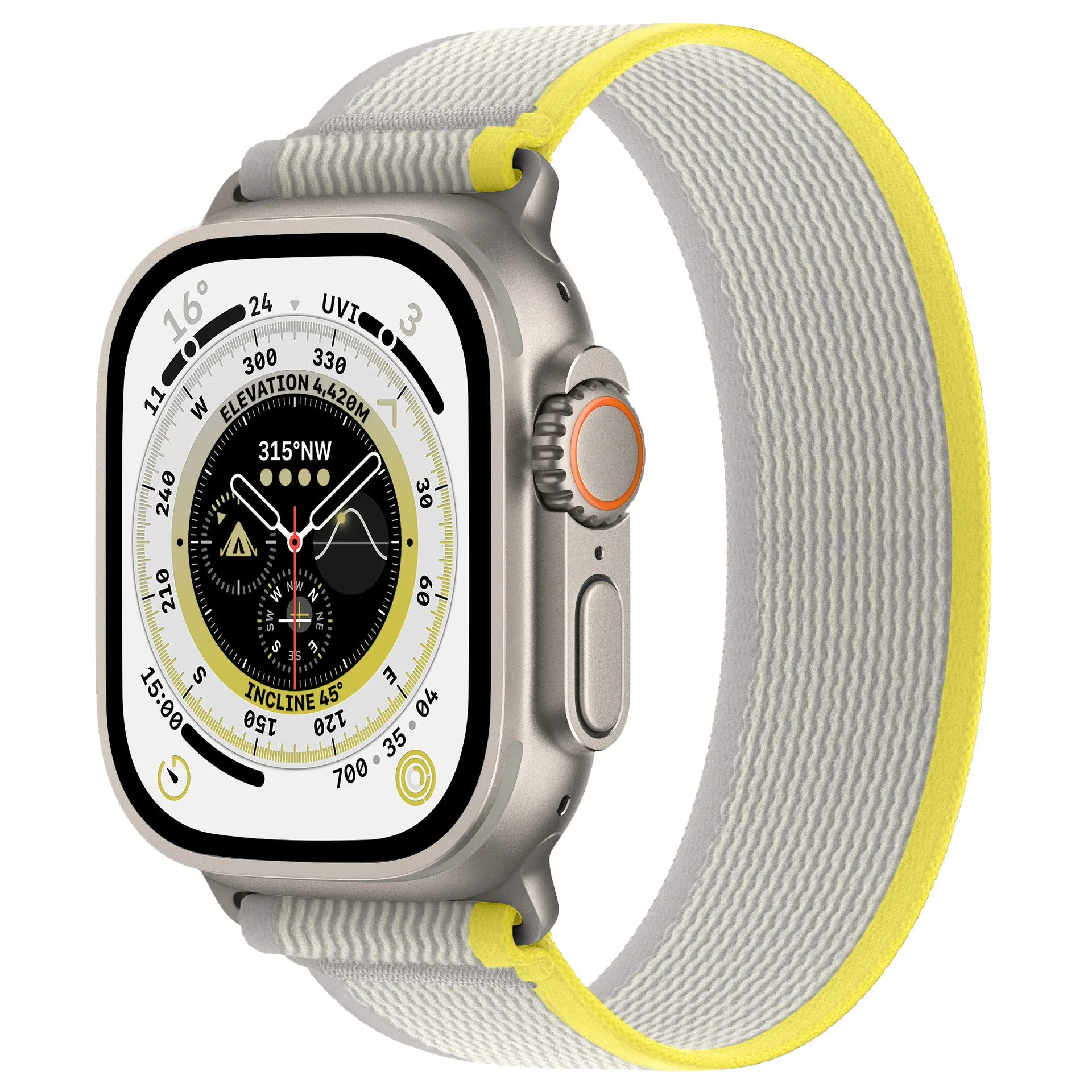 Wild Diameter nylon Apple Watch replacement strap with single ring buckle in multiple colour options.