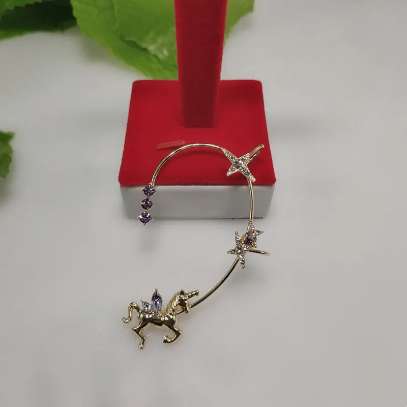 Gold surgical steel earrings style A with 26 gauge hypoallergenic hook on white background