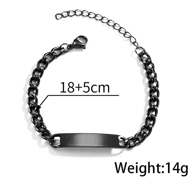 Custom stainless steel necklace with engraved eye photo on titanium steel geometric pendant, colour HZ001