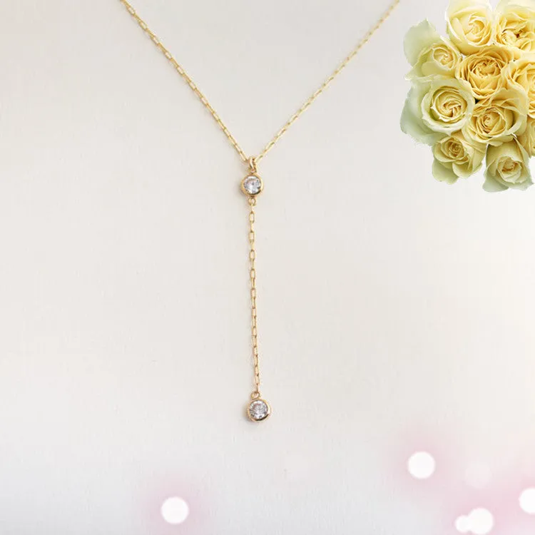 Gold geometric alloy pendant necklace on snake bone chain, adjustable 51-80cm