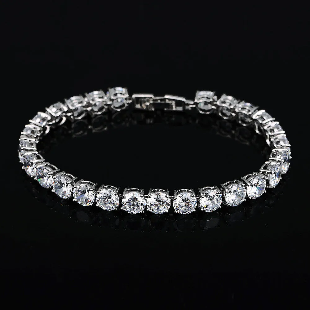BeaQueen gold-plated CZ crystal ring with artificial gem inlay, 18cm, available in six colours