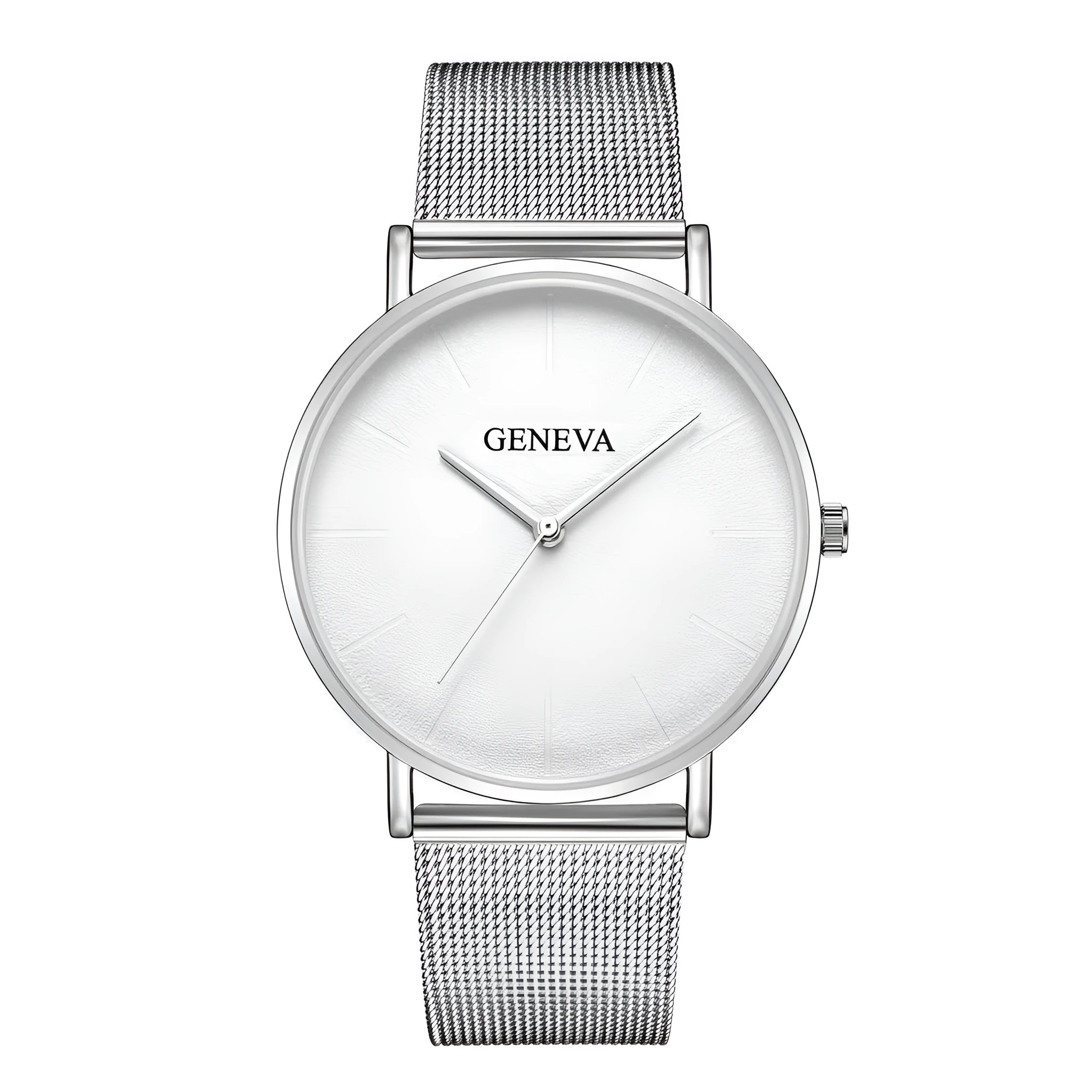 Men's quartz watch with round 40mm alloy case and pin buckle strap in a black and rose gold colour style