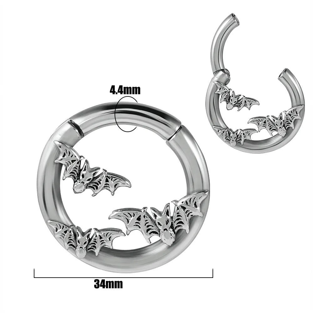 Stainless steel totem pattern earrings with geometric design and electroplated finish