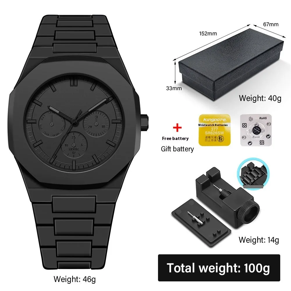 Deep waterproof quartz watch 11mm thickness sports style 1158 series multiple colour options swimming diving
