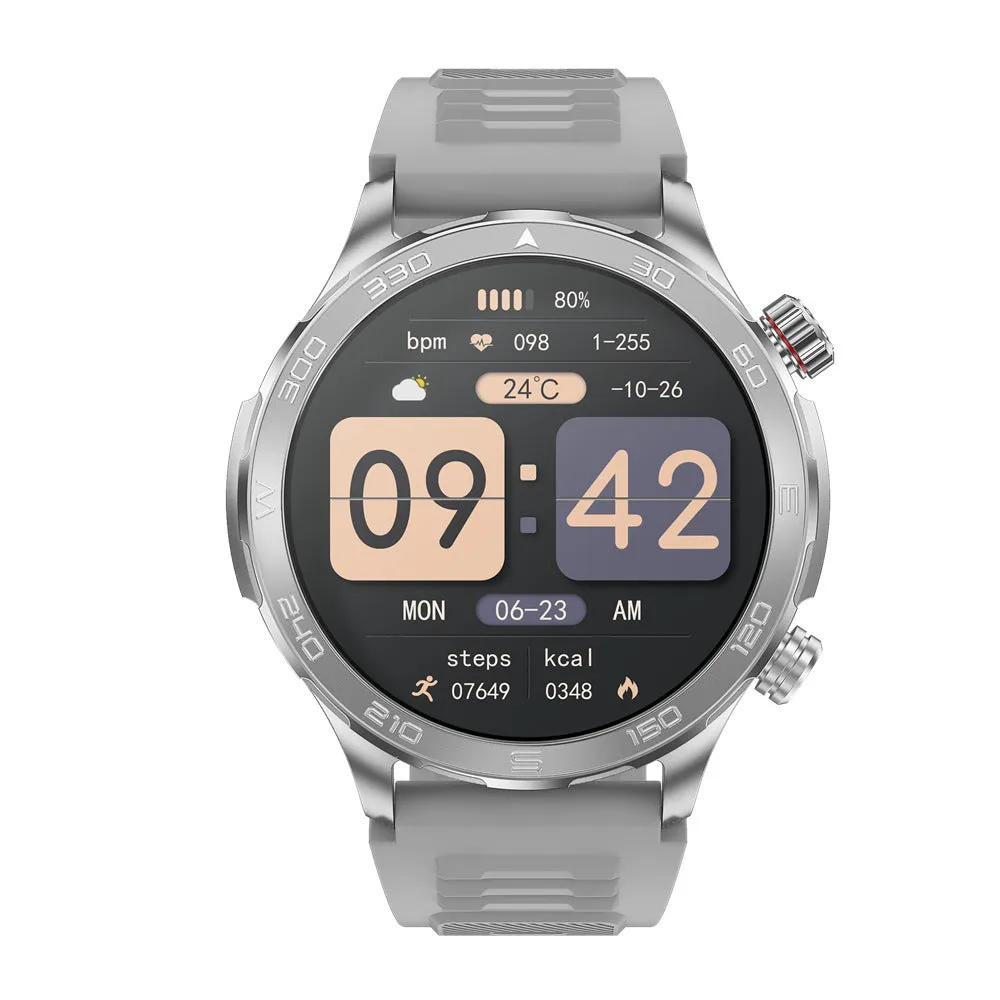DK67 smart watch with TFT screen, black colour, showing step counting and heart rate monitoring features