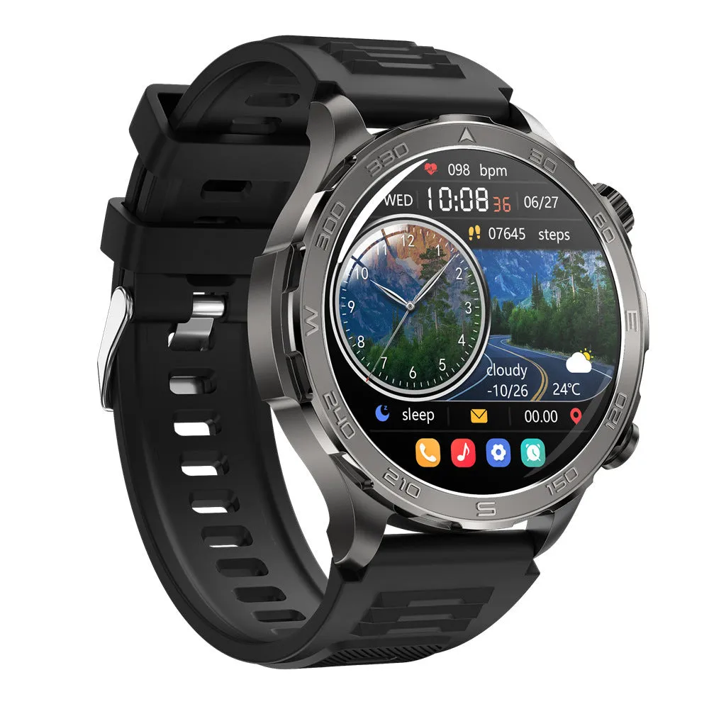DK67 smart watch with TFT screen, black colour, showing step counting and heart rate monitoring features