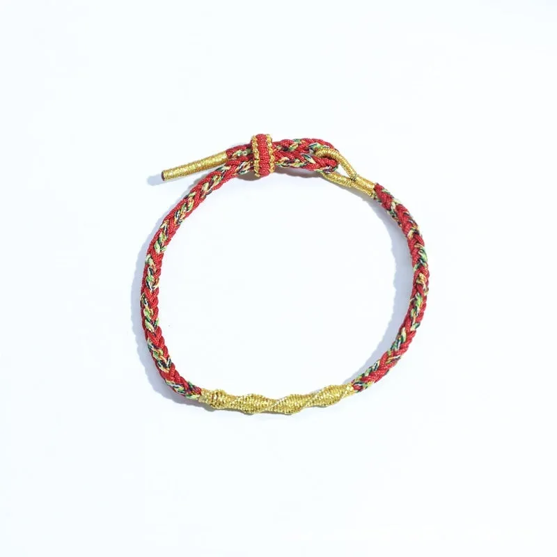 Adjustable eight-strand woven Guardian carrying strap in flexible wire with zodiac colour variations