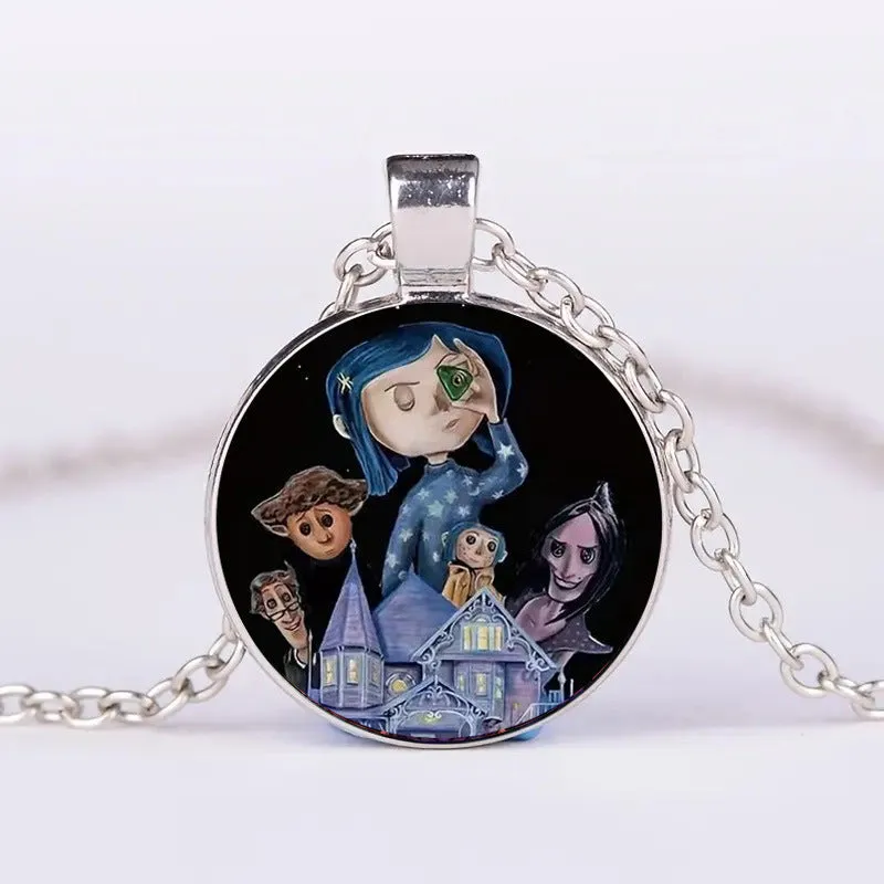 Halloween alloy clavicle necklace with pumpkin, ghost, and bat pendant in colour option N113536