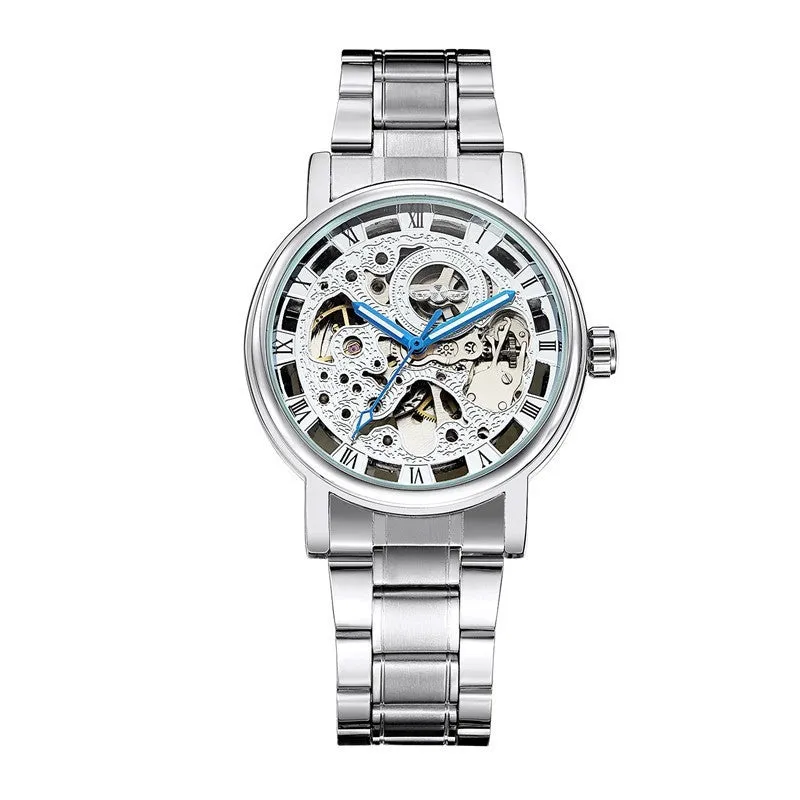Automatic watch winder for men with alloy steel strip, 4.1cm face diameter, and five styles available