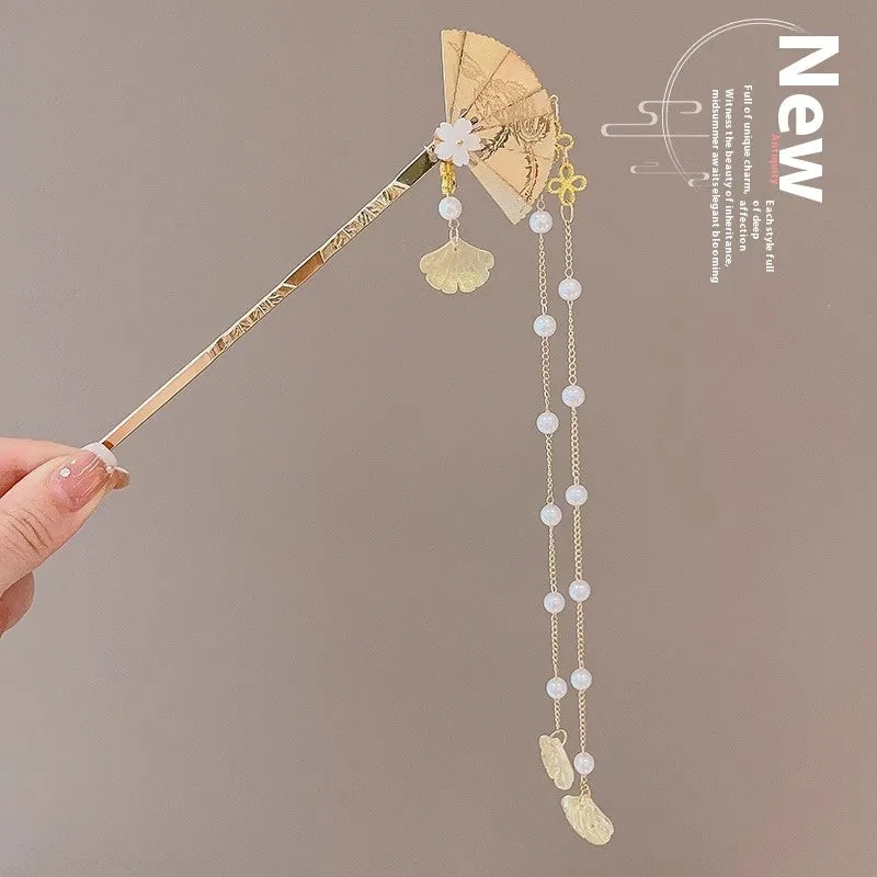 Alloy hair clasp with electroplated finish and antique floral design in geometric shape