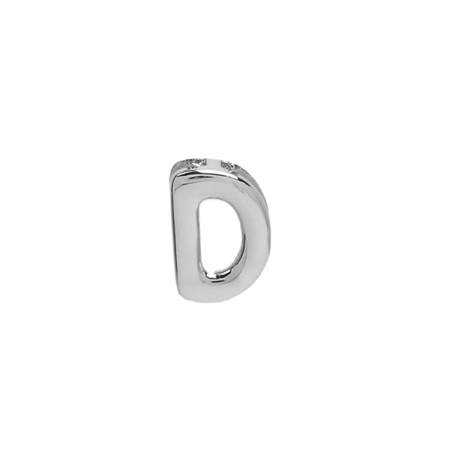 18k electroplated gold DIY letter name bracelet with smooth bubble surface on copper alloy