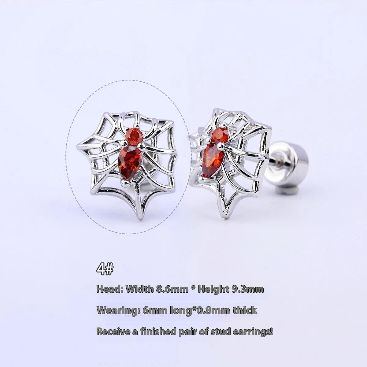 316L stainless steel Halloween drop earrings with real gold plating, skull and devil eye design, 6cm length, unisex